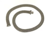 Collier Eclat Femme Tank in Argent AG-10CRBCLM/RH - AG-10CRBCLM/RH